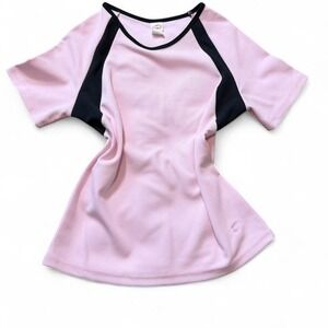 Rare Vintage 90s AVIA Pink & Black Colorblock Athletic Top, Women's Size M